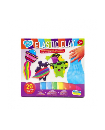 maksik Ciastolina Zestaw ELASTIC CLAY 20 sztuk TM Lovin 70140