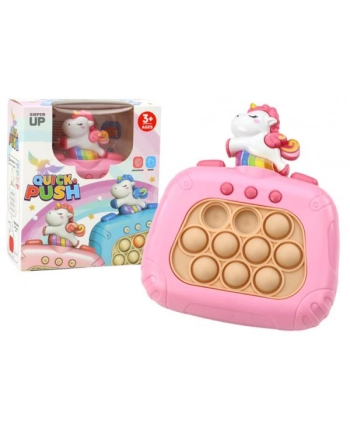 inni Gra Sensoryczna Jednorożec Pop It na baterie światła dźwięki różowa 19889 Lean Toys