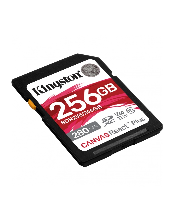 kingston Karta pamięci SD 256GB React Plus 280/150/MB/s U3 V60 główny