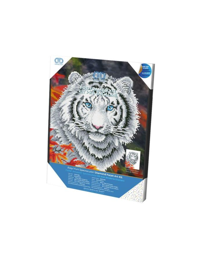 dante Diamond Dotz Diamentowa mozaika Biały tygrys DDK7006 główny