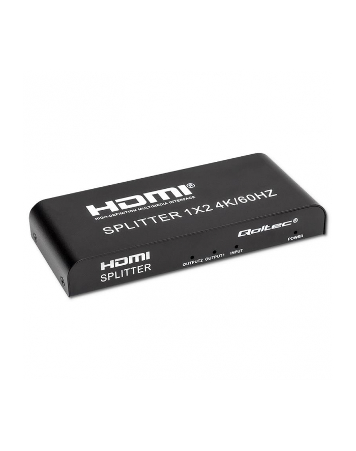 qoltec Aktywny rozdzielacz Splitter 2 x HDMI 4K x 2K | 6Gb/s | 60Hz główny