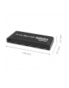 qoltec Aktywny rozdzielacz Splitter 4 x HDMI 4K x 2K | 3.4Gb/s - nr 4