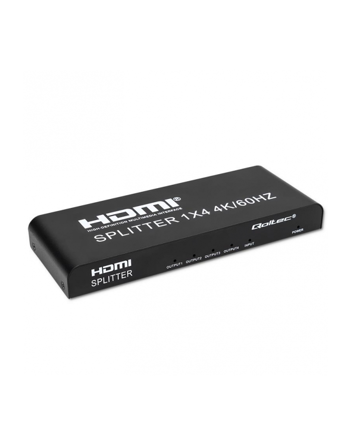 qoltec Aktywny rozdzielacz Splitter 4 x HDMI 4K x 2K | 6Gb/s | 60Hz główny