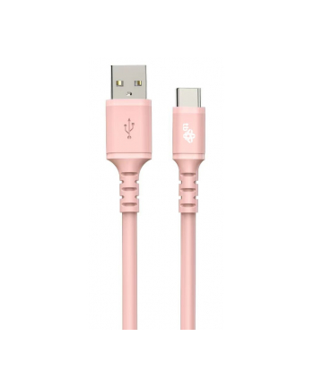 tb Kabel USB-USB C 1m silikonowy różowy