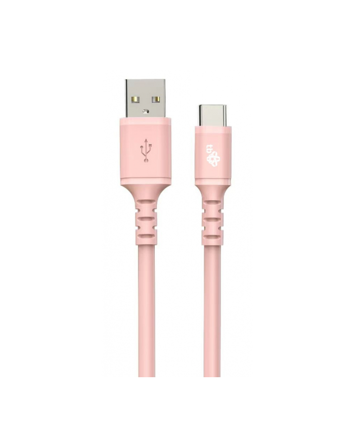 tb Kabel USB-USB C 1m silikonowy różowy główny