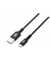tb Kabel USB-USB C 1,5 m silikonowy czarny - nr 1