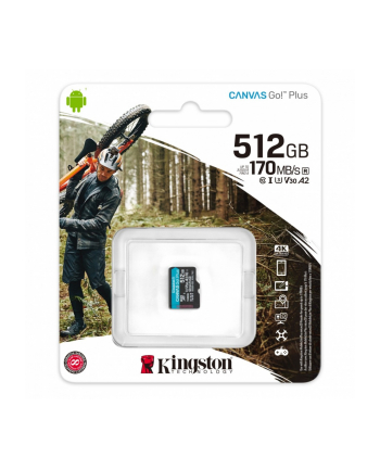 kingston Karta pamięci microSD 512GB Canvas Go Plus 170/90MB/s