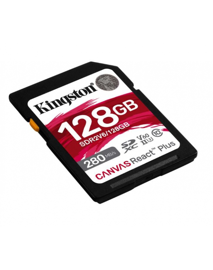kingston Karta pamięci SD 128GB React Plus 280/100/MB/s U3 V60 główny