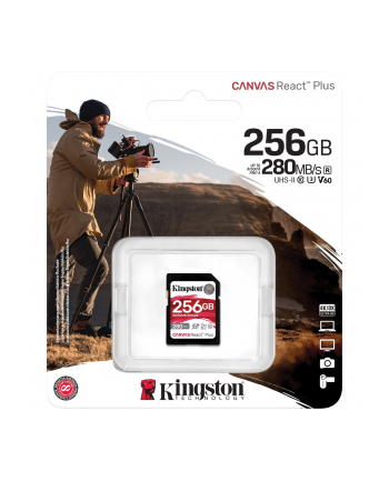 kingston Karta pamięci SD 256GB React Plus 280/150/MB/s U3 V60
