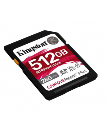 kingston Karta pamięci SD 512GB React Plus 280/150/MB/s U3 V60