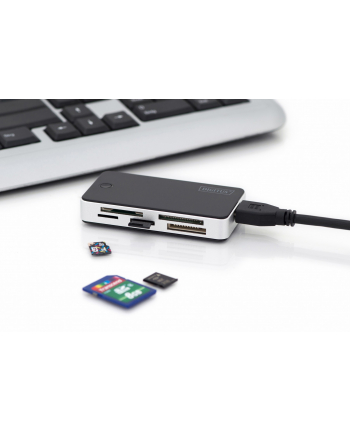 no name Czytnik kart 5-portowy USB 30 SuperSpeed(ALL-IN-ONE) czarno-srebrny nr 2