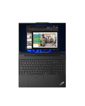LENOVO ThinkPad E16 G2 Intel Core Ultra 7 155H 16inch WUXGA AG 16GB DDR5 512GB SSD M.2 UMA Wi-Fi 6E+BT FPR W11P