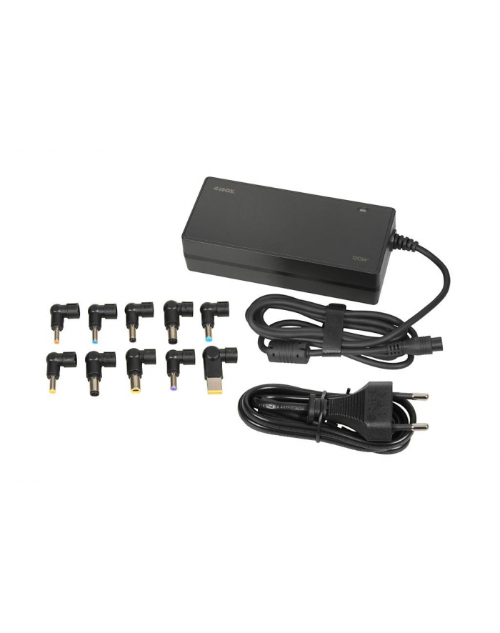 IBOX IUZ120WA Universal laptop adapter 120W Automatic 10 tips główny