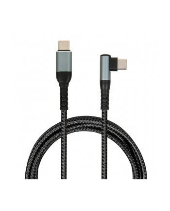 IBOX USB-C Cable 100W 2m Black 90-degree connector