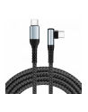 IBOX USB-C Cable 100W 2m Black 90-degree connector - nr 6