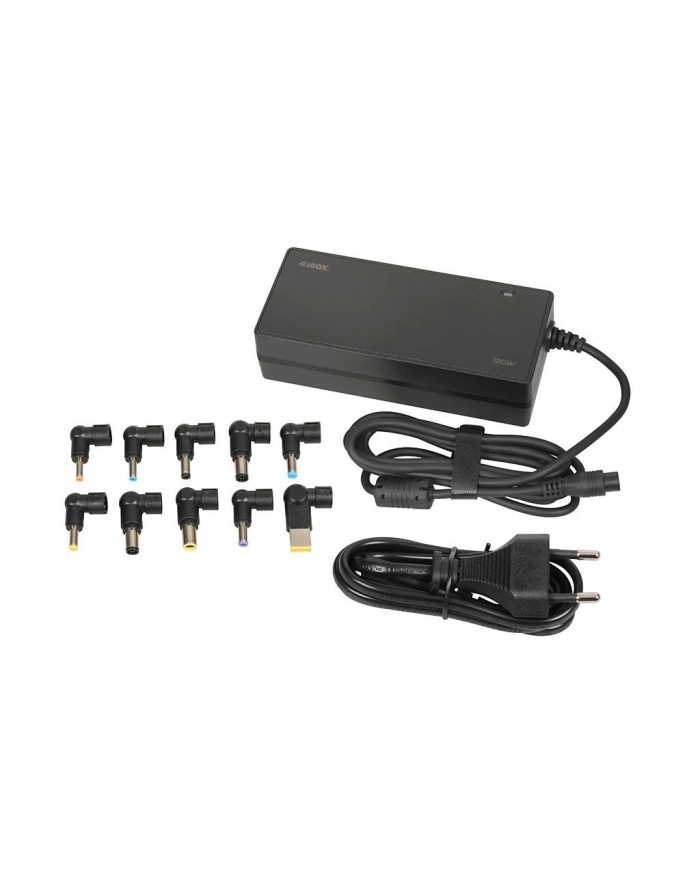 IBOX IUZ120WA Universal laptop adapter 120W Automatic 10 tips główny