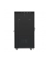 Szafa instalacyjna stojąca 19'' 27U 800x1200 Drzwi Szklane czarna Lanberg (flat pack) LCD - nr 2