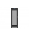 Szafa instalacyjna stojąca 19'' 27U 800x1200 Drzwi Perforowane czarna Lanberg (flat pack) LCD - nr 8