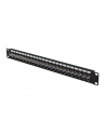 Patch panel Lanberg 24 Port 1U 19'' Gniazdo Typ F Beczka Czarny - nr 1