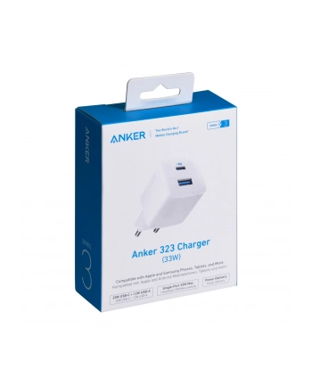 Ładowarka Anker 323 33W 1x USB-A 1x USB-C biały