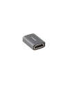 lanberg Adapter HDMI(F)-HDMI(F) 8K beczka srebrna aluminium - nr 2