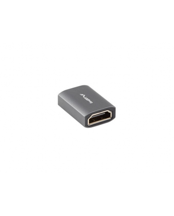 lanberg Adapter HDMI(F)-HDMI(F) 8K beczka srebrna aluminium