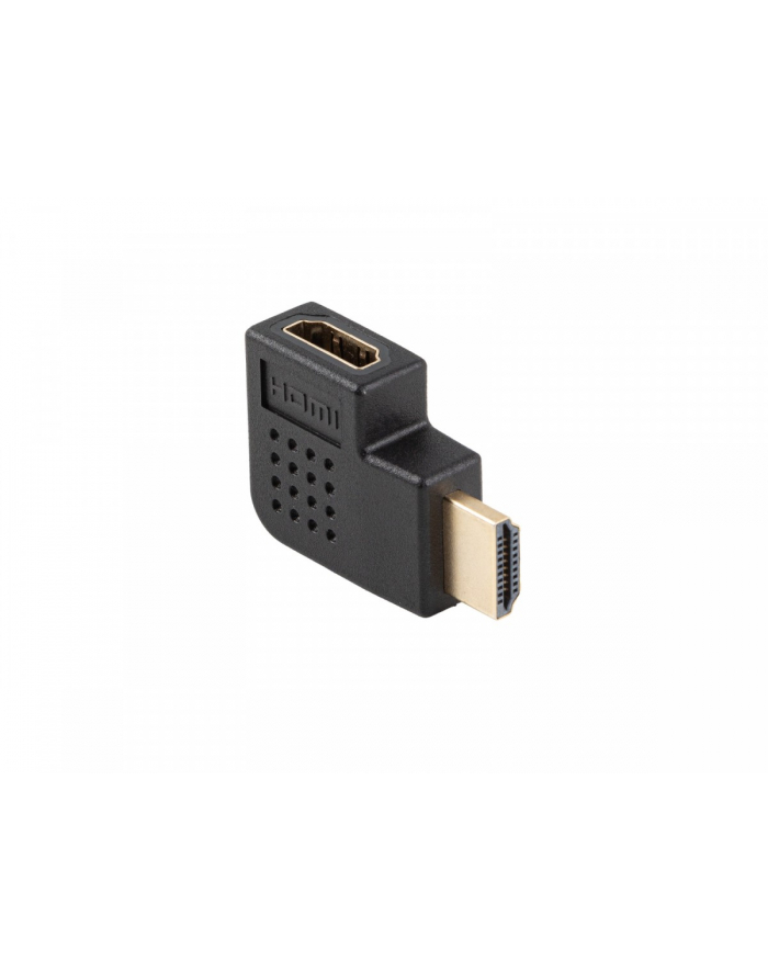 lanberg Adapter HDMI(M)-HDMI(F) 4K katowy lewo czarny AD-HDMI-05 główny