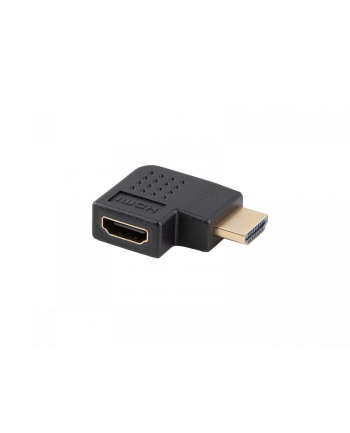 lanberg Adapter HDMI(M)-HDMI(F) 4K kątowy prawo czarny AD-HDMI-06