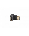 lanberg Adapter HDMI(M)-HDMI(F) 8K kątowy dół aluminium srebrny - nr 2