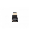 lanberg Adapter HDMI(M)-HDMI(F) 8K kątowy góra aluminium srebrny AD-HDMI-08 - nr 1