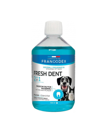 FRANCOD-EX Fresh dent - płyn do higieny jamy ustnej dla psów i kotów 500 ml