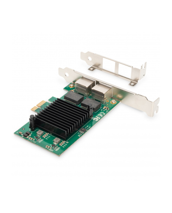 digitus Karta sieciowa przewodowa PCI Express 2x RJ45 Gigabit 10/100/1000Mbps Low Profile