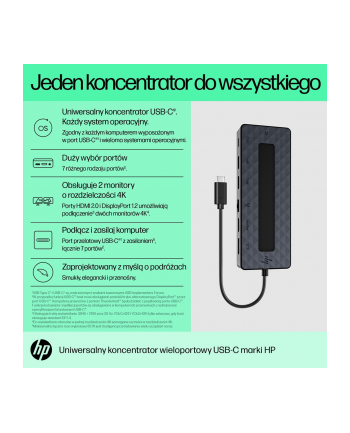 no name HP 50H55AA USB 32 Gen 2 (31 Gen 2) Type-C Czarny