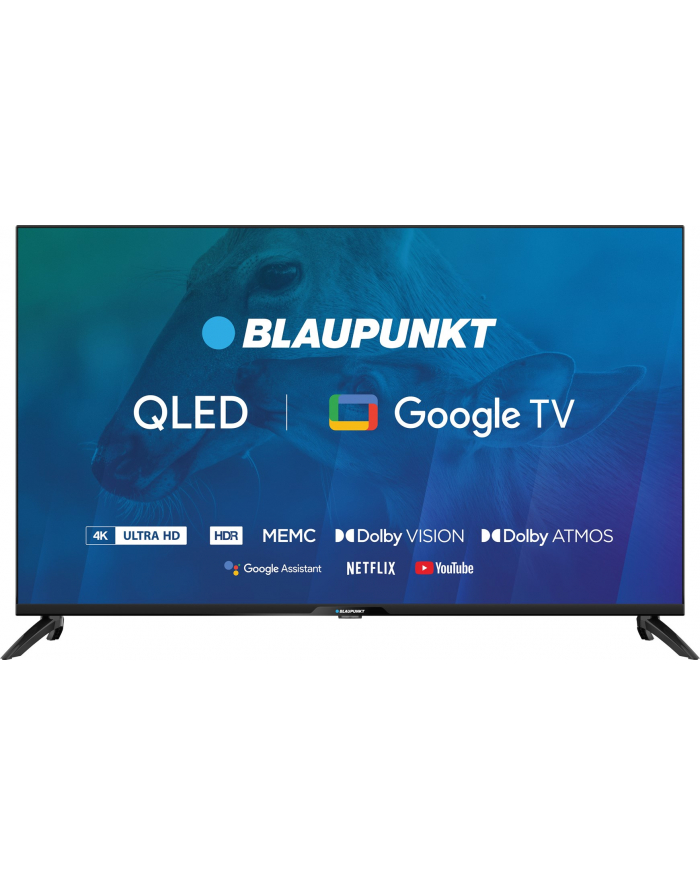 TV 43''; Blaupunkt 43QBG7000S 4K Ultra HD QLED, GoogleTV, Dolby Atmos, WiFi 2,4-5GHz, BT, czarny główny