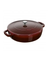 no name Głęboka patelnia do duszenia z pokrywką Staub - 28 cm, Grenadynowy - nr 1