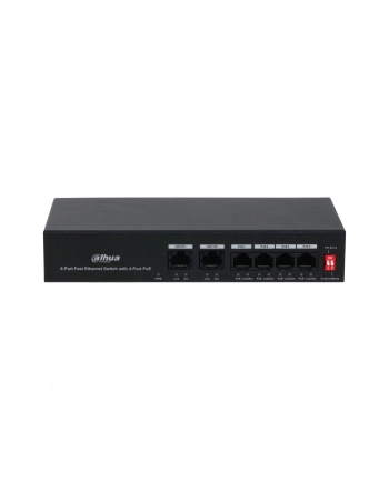 Switch niezarządzalny Dahua PFS3006-4ET-36 6x10/100Mbps (4x PoE 36W)