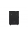 Szafa instalacyjna stojąca 19'' 22U 600x800 czarna drzwi szklane Lanberg (flat pack) - nr 3