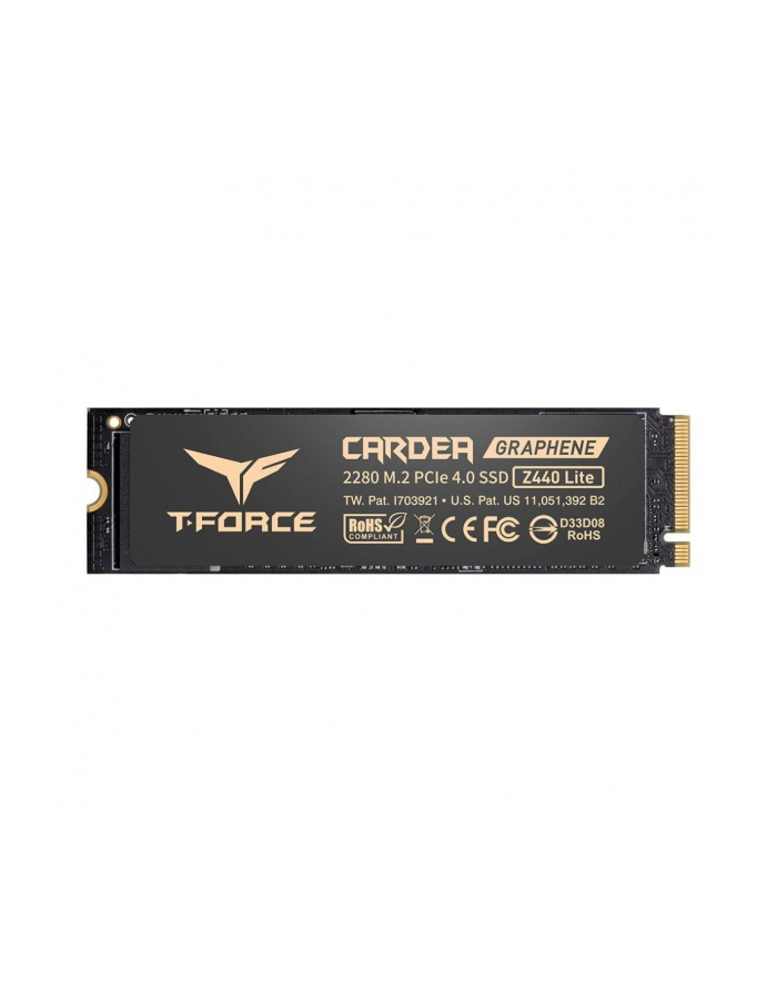 Dysk SSD Team Group T-FORCE Cardea Z440 Lite 500GB M.2 PCIe NVMe Gen4 x4 2280 (5000/3800) SLC główny