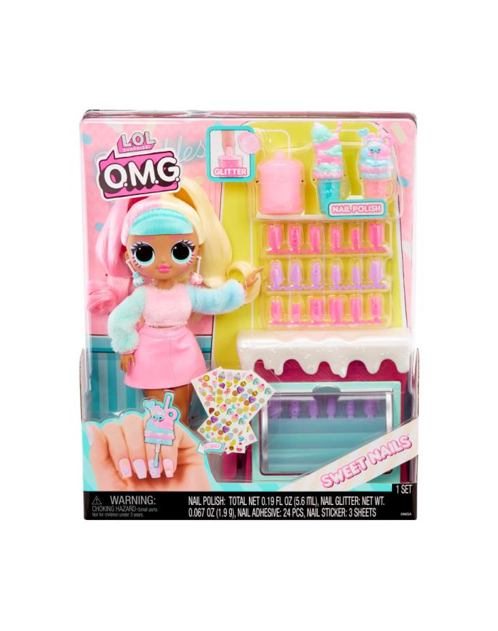 mga entertainment LOL Surprise OMG Lalka Candylicious Sprinkles Shop + Sweet Nails 503781 główny