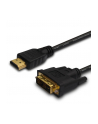savio Kabel HDMI 19 pin (M) - DVI 18+1 (M) 1,8m, złote końcówki, CL-139 - nr 1
