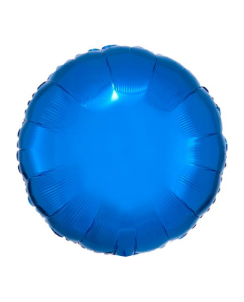 amscan Balon foliowy metalik niebieski okrągły 43cm luzem 9914068-92