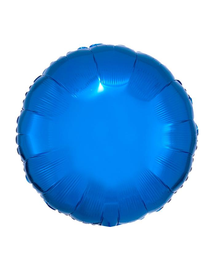 amscan Balon foliowy metalik niebieski okrągły 43cm luzem 9914068-92 główny