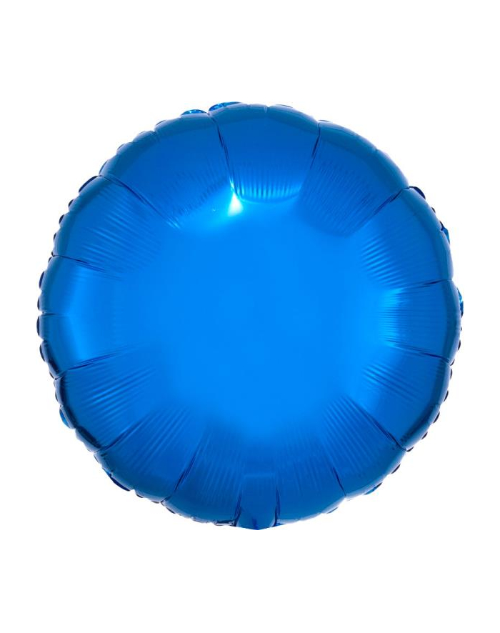 amscan Balon foliowy metalik niebieski okrągły 43cm 9914068 główny