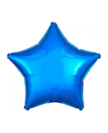 amscan Balon foliowy metalik niebieski gwiazda 48cm luzem 9914070-92