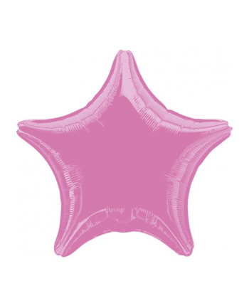 amscan Balon foliowy metalik różowy gwiazda 48cm luzem 9914082-92