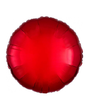 amscan Balon foliowy metalik czerwony okrągły 43cm luzem 9914083-92