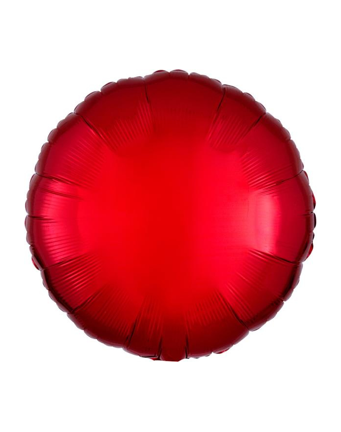amscan Balon foliowy metalik czerwony okrągły 43cm luzem 9914083-92 główny