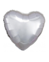 amscan Balon foliowy metalik srebrny serce 43cm 9914087 - nr 1