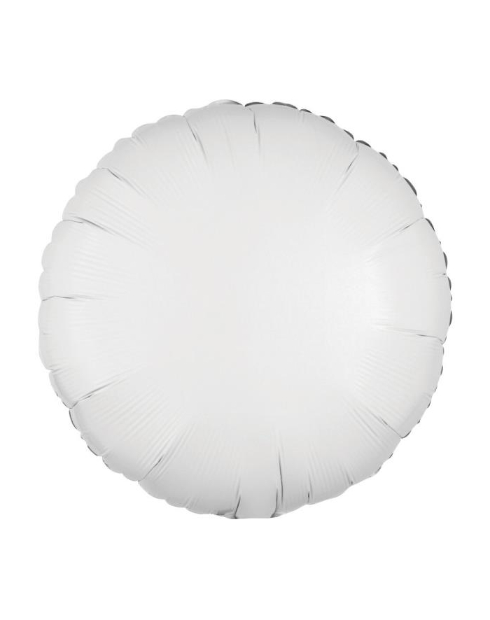 amscan Balon foliowy metalik biały okrągły 43cm luzem 9914089-92 główny