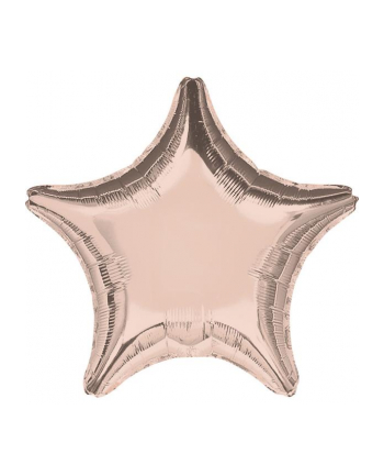 amscan Balon foliowy metalik różowe złoto gwiazda 48cm 9914094